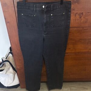 Express Black Cropped High-Rise Women's Jeans